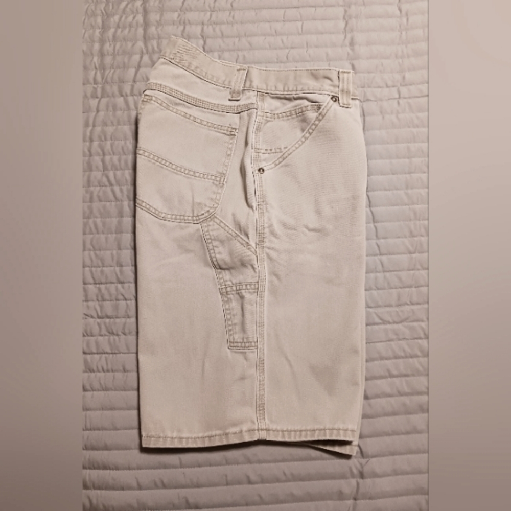 Lee Dungarees Men's Size 32L Carpenter Utility Beige Khaki Shorts - Picture 5 of 13
